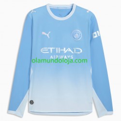 Camisola Manchester City Homem Equipamento Primeiro 2026-2027 Manga Comprida